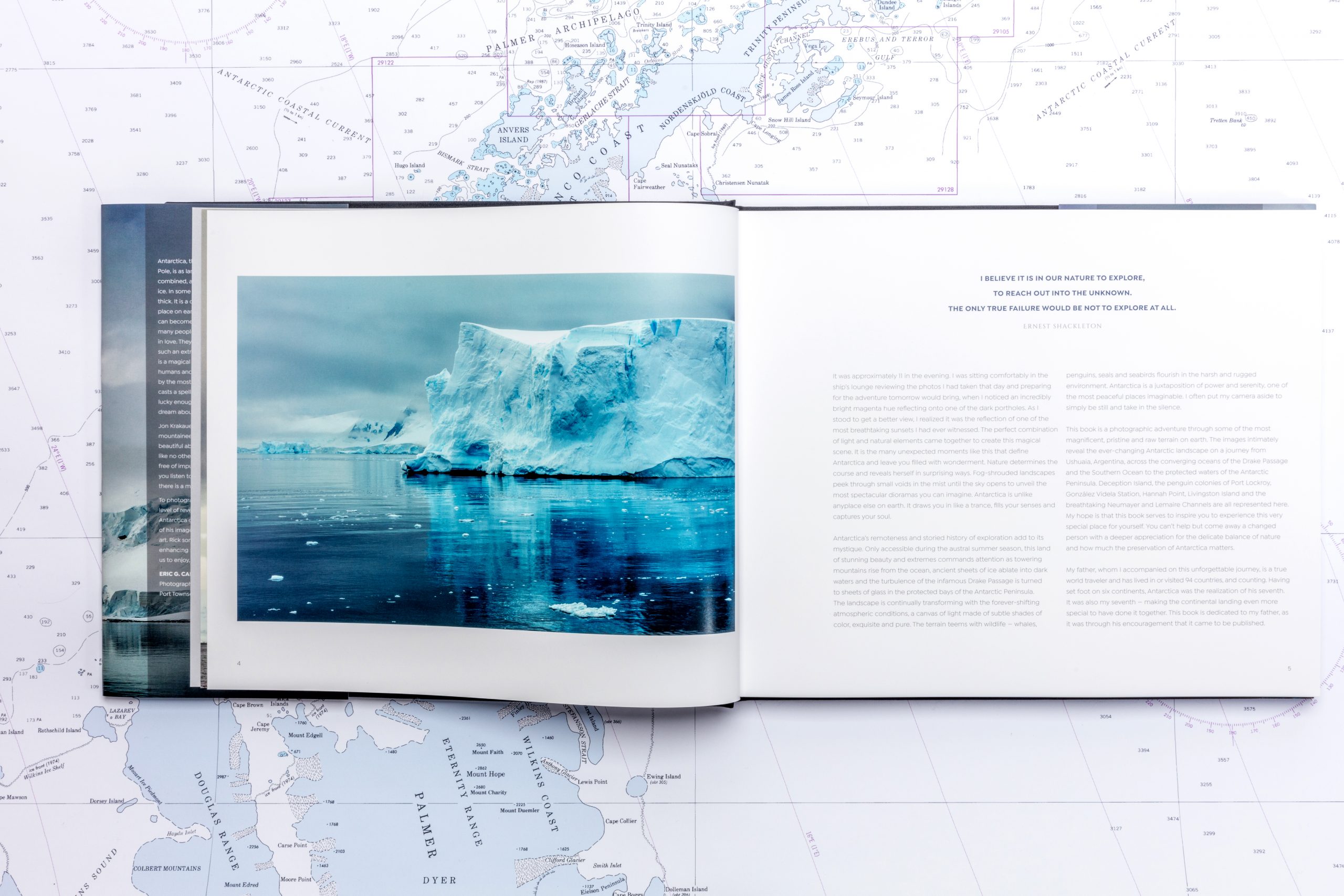a picture of the icebergs in the antarctic.